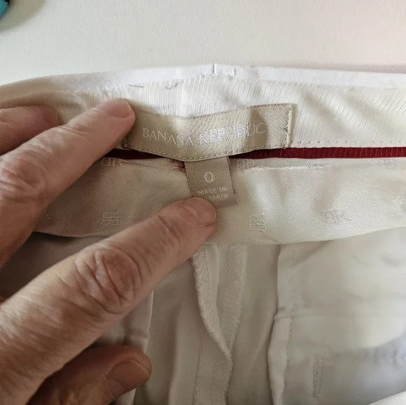 Banana Republic White Ankle Trouse Pants - Picture 7 of 7